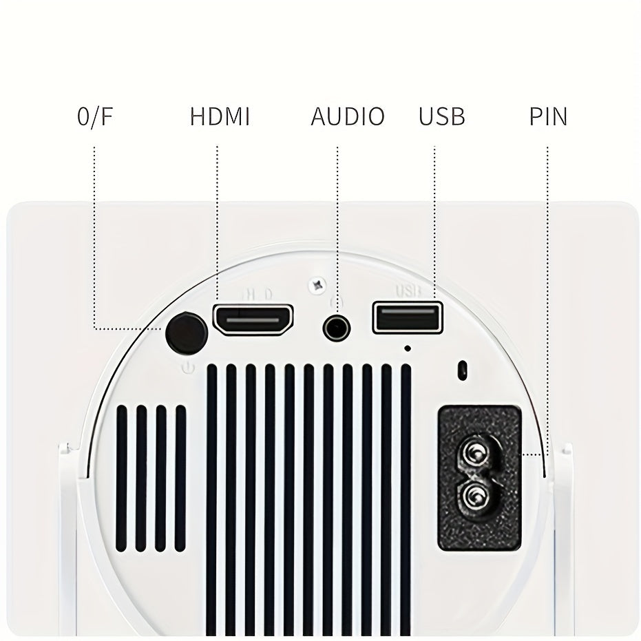 HY300 Mini Projector 4K Android 11.01080P 720 P 200ANSI Portable Wireless Home Outdoor Cinema 180° Projection Angle Adjustable
