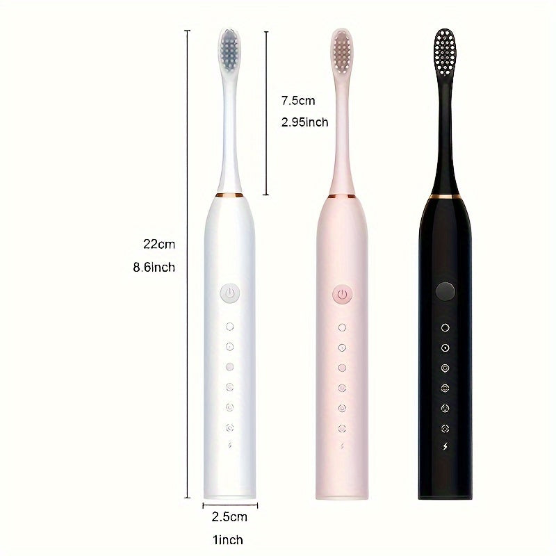 Sonic Electric Toothbrush With Brush Heads For Men Women Tooth Clean 5 Modes Smart Timer Electric Toothbrushes father's day gift Father's Day Gift