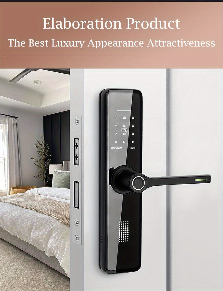 Home Electronic Digital Biometric Fingerprint Door Lock Keyless Entry Door Lock With App And Keypad, Smart Door Lock, Front Door Locks