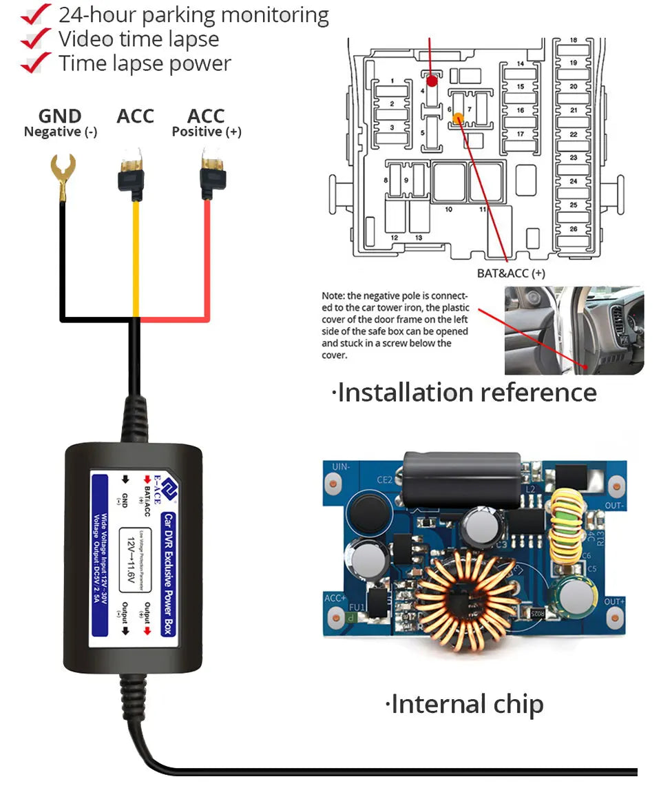Dash Cam 4K GPS WIFI APP 24H Night Vision Mini Optional Rear Lens Dashcam Car DVR Video Recorder Camera For Car Black Box